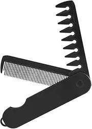 NULYLU Beard Folding Comb Pocket Comb Compact Hair Brush for Travel Oil for Hair Styling