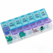Pill Box Medicine Organizer Dispenser Box Case Container Storage Holder Weekly