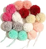 Large Yarn Pom Poms-3 Inch Made to Order Acrylic Yarn Balls for Hats or Party Decorations-DIY Craft Pompoms (16)