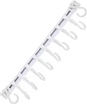 NOLITOY 2 Sets Wall Mounted Sliding Hooks Rack Space Saving Hanger with Removable Hooks for Kitchen and Office Organization No Drill Installation Versatile Storage