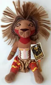 Lion King Broadway Musical 10" Simba Disney Bean Bag Plush New with Tags