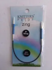 Knitters Pride ZING 9 Inch (22.5 cm) Circular Knitting Needles