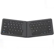 Anymob Bluetooth Keyboard Black Folding Ergonomic Portable Wireless Computer Laptop Keys