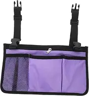 EXQUIMEUBLE Walker Side Storage Bag Durable Oxford Cloth Wheelchair Pouch for Easy Access to Essentials for Mobility Scooters and Wheelchairs Lightweight and Convenient Design