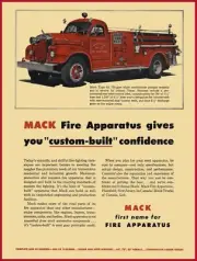 1957 Mack Trucks Fire Apparatus NEW Metal Sign: Odessa, Texas Fire Department