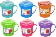 (1, Original Packaging) - Sistema Klip It Microwave Soup to Go Mug, 565ml, Assorted Colours