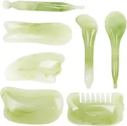 HAKIDZEL 7Pcs Gua Massage Tools Body and Facial Massagers Smooth Scraping Boards for Skin for Care