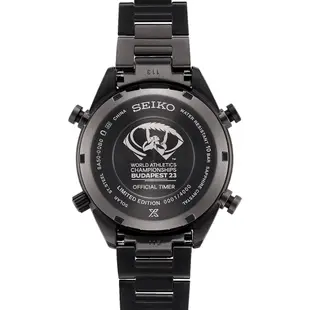Seiko 精工 Prospex Speedtimer 世界田徑錦標賽紀念腕錶太陽能計時碼錶手錶 送禮推薦 (SFJ007P1/8A50-00B0SD)_SK045