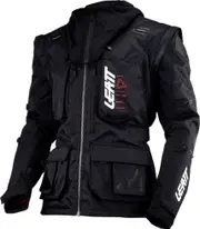 Leatt 5.5 Enduro, textile jacket , color: Black , size: S