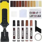 Hardwood Floor Repair Kit Laminate Vinyl Floor Repair Kit with 11 Colors Restoration Block Res Any Scratches Cracks Stains for Wood Floors Table Door Cabinet Multicolor One Size