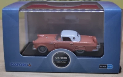 Oxford Diecast 87TH5601 1:87 HO Gauge Ford Thunderbird 1956 Sunset Coral