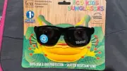 ICU ECO KIDS BOYS GIRLS BLACK SUNGLASSES 100% UVA UVB NEW