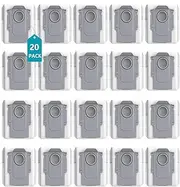 S8 MaxV Ultra Dust Bags for Roborock Saros 10R S8 MaxV Ultra,S8 Max Ultra,Q Revo,Qrevo MaxV,P10,P10S PRO Robot Vacuum, 2.7L Large Capacity Vacuum Cleaner Disposable Dust Bags Replacement Parts 20 Pcs