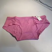 Aerie Women's Ribbed Cotton Boybrief Underwear Pink S