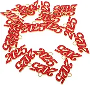 [OATIPHO] Pendant Bracelet Charms Keychain Charms Year Pendant Charms Bulk Charms Necklace Charm Charms for Keychain Making Charms for Graduation Tiny Charms Zinc Alloy Red
