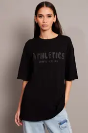 Black Graphic Tee Short Sleeve - Size XS, Women's Graphic Tee