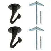Ceiling Swag Hook 2 Pack with Mounting Hardware - 1 1/2” Heavy Duty Swag Hook...