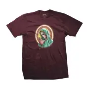 DGK Dirty Ghetto Kids "Our Lady" Short Sleeve Tee (Burgundy) T-Shirt