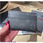 【法國二手】LV 路易威登 M62170 黑花 PORTE CARTES DOUBLE 卡片套 卡夾 男士 皮夾