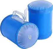 Water Weight Bags - Windproof Canopy Water Weight Bags | 2X Water Training Bag 5KG, Core Training Dumbbells Portable Muscle Trainer Adjustable For Gym Home Travel Women Men Beginners Rehabilitation
