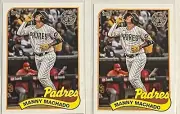 2024 Topps Series 1 Manny Machado 89' Insert Lot x2 Padres