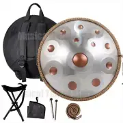 Handpan Drum D Minor Steel Tongue Drum for Yoga Meditation, Music Drums,