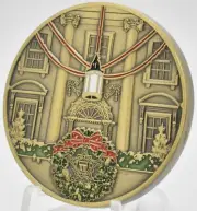Barack Obama 2015 Secret Service Challenge Coin Christmas Holiday White House