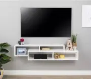 TV Console || Floating Shelf TV Wall || Wooden TV Stand || Accent Wall Behind TV