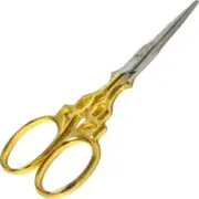 Small Gold Scissors Thread Cutting Beading Sewing Tool 3-5/8"