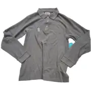Vintage Paul Frank Mens Julius Polo Shirt, Long Sleeve Gray, Medium
