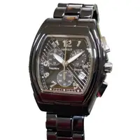 在飛比找ETMall東森購物網優惠-GENBUX碼表功能陶瓷腕錶(黑)