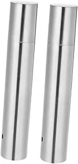 2pcs Stainless Steel Barbecue Skewer Holder Portable Storage Tube for Grilling Smoke Tube for Grill Stainless Steel Skewers BBQ Skewers for Grilling Barbecue Tools Silver