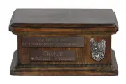 Skye Terrier small urn with a dog's likeness Art-Dog