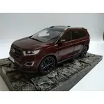 原廠長安福特銳界車模型2016款FORD EDGE 1:18SUV合金汽車模型