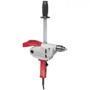 Milwaukee Corded Electric Spade Handle Drill With Pipe Handle, 1/2in. Chuck,