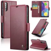 CASEME 023 Series For Samsung Galaxy A70/A70s Wallet Stand Phone RFID Blocking Phone Cover