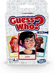Hasbro Gaming Guess Who Card Game - the Original Guessing Board Game with a Twist - 2 Player - Board Games and Toys for Kids, Boys, Girls - Ages 5+