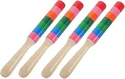 NULYLU 2 Pairs Rhythm Sticks for Percussion Instruments Safe Fun Music Teaching Tools for Developing Rhythm and Creativity