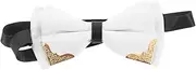 [TOVINANNA] Elegant Metal Trim Bow Tie Men's Pre-tied Korean Style Adjustable Wedding Party Prom