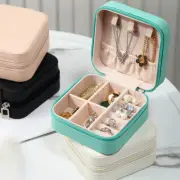 2x Portable Travel Jewellery Box Display Ornament Cabinet Organiser Case Storage