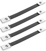 CLISPEED Rubber Handle Speaker Strap 4pcs Set for Outdoor Amplifiers Long-Lasting Black