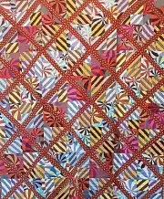 Quilt - Machine Quilted Kaffe Fassett Fabric Beach Ball Line 48" x 56" NEW