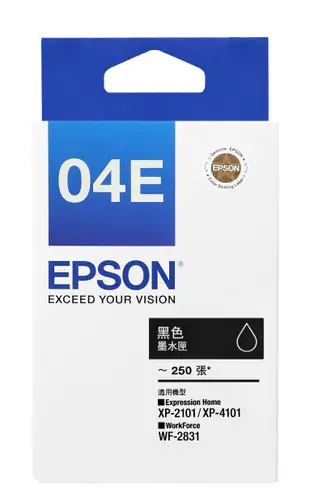 EPSON C13T04E150 黑色墨水匣 適用 WF-2831/XP-2101/XP-4101 列印張數200張
