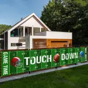 Football Banner-Football Themed Party Decorations Touchdown Yard Sign Backdrop f