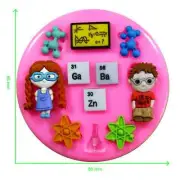 Big Bang Theory Science Lab Geek Silicone Mould by Fairie Blessings