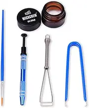 Keyboard Lube Kits 5PCS Contain GPL 205G0 Grease 0.17oz, Stem Holder Keycap Puller Lube Brush, and Switch Puller, Universal Switch Lubricant for Mechanical Keyboard Switches and Stabilizer