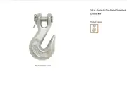 24 pack Everbilt 3/8 in. Zinc-Plated Steel Grade 43 Clevis Grab Hook 43304