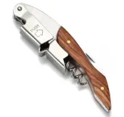 Wood Handle Professional Corkscrew Waiters wine bottle opener and Foil Cutter
