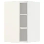 METOD wall cabinet with shelves, white/Vallstena white, 40x37x60 cm
