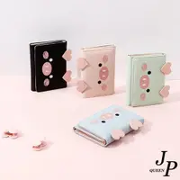 在飛比找ETMall東森購物網優惠-【Jpqueen】可愛粉嫩愛心小豬輕薄短夾皮夾錢包(4色可選